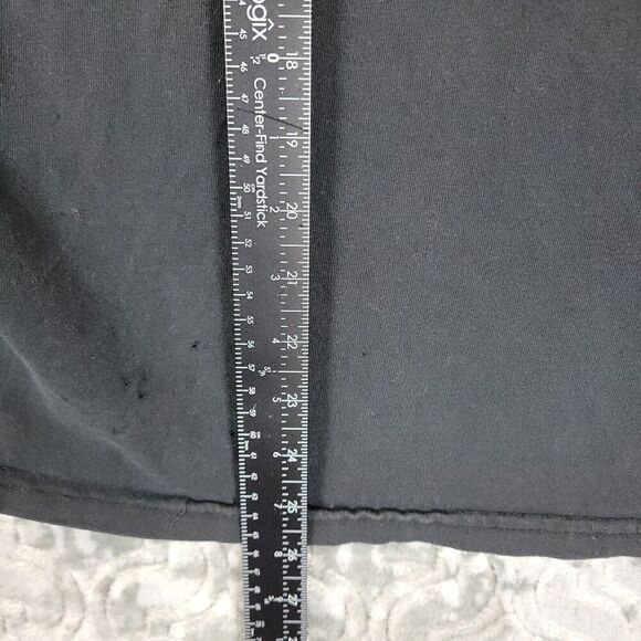 Carhartt T-Shirt Men's Medium Black Long Sleeve Flag Relaxed Fit Made in USA - Picture 8 of 13